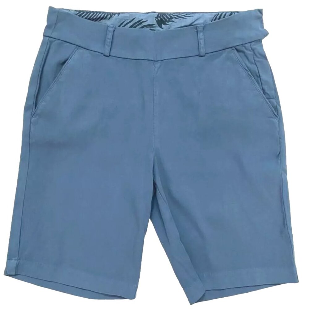 FRESH PRODUCE 10 Deep Dive BLUE PORTOFINO Stretch Cotton Shorts $65 NWT New 10